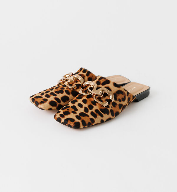 AU BANNISTER「【WEB限定】メタルモチーフワイドスクエアミュール」|その他|その他