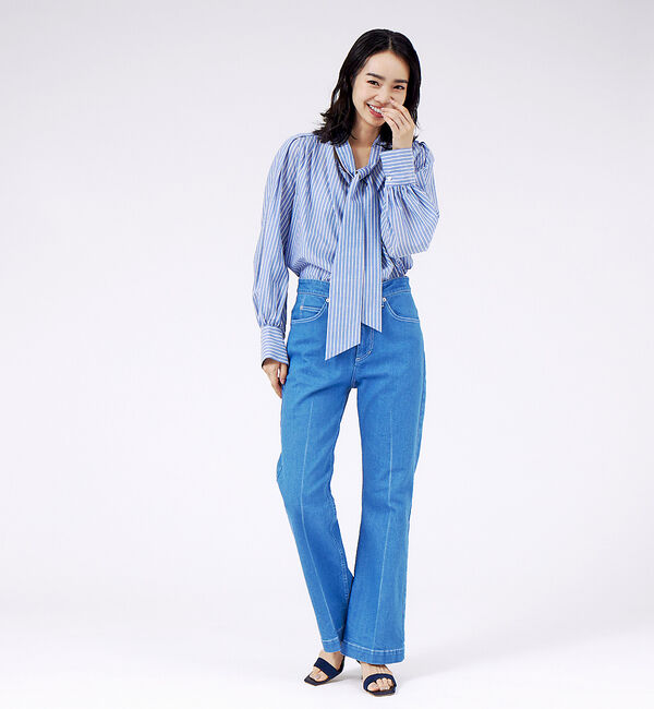 AU BANNISTER「アンクルストラップ スクエアトゥサンダル」|サンダル|