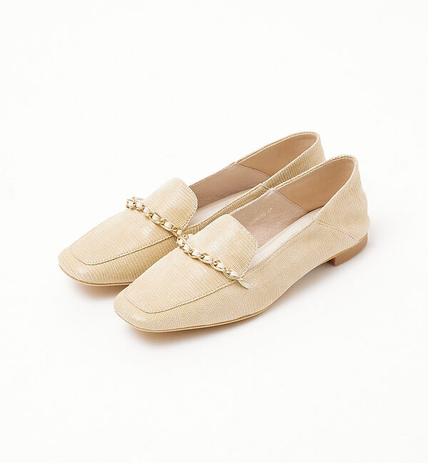 AU BANNISTER「バブーシュビットモカスクエアトゥ ローファー」|ローファー|ベージュ