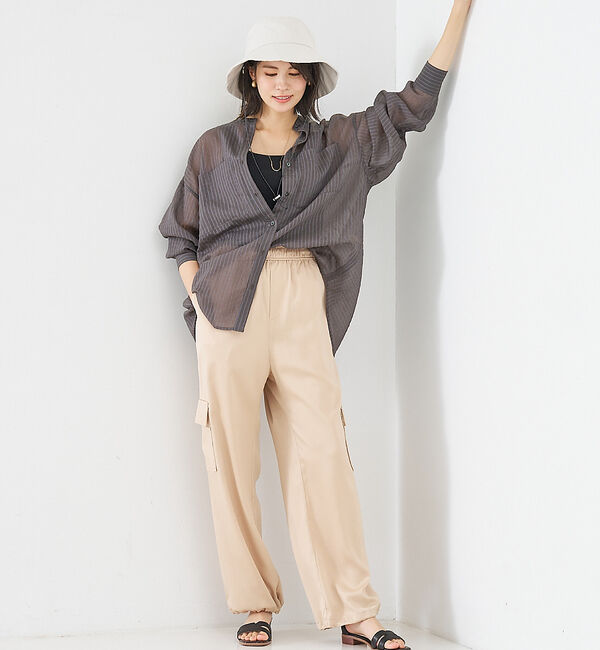 abahouse mavie「コットンナイロンハット(ストラップ付)」|その他|