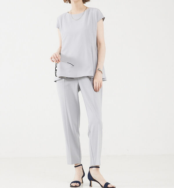 abahouse mavie「【エニデイカセット】フレンチスリーブセットアップ」|スーツ|ブルー系その他1