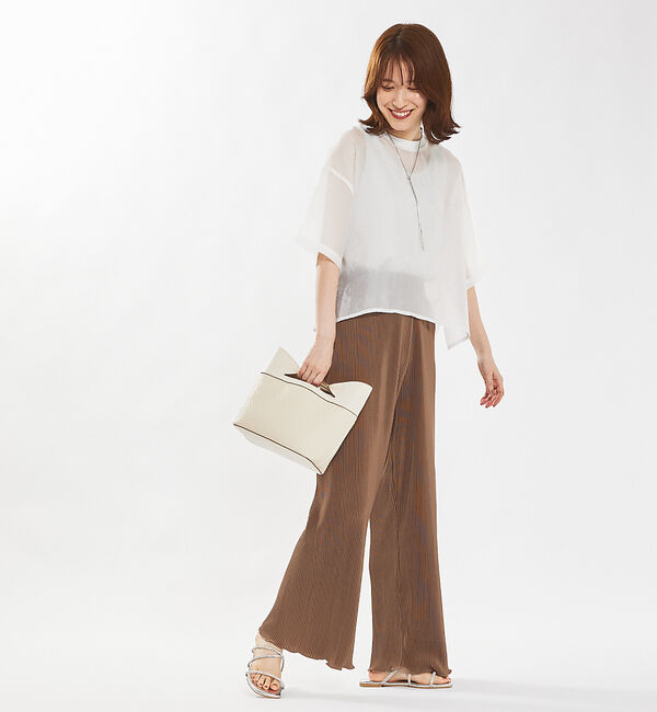 abahouse mavie「クリスタルプリーツパンツ」|その他|