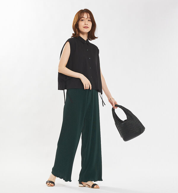 abahouse mavie「クリスタルプリーツパンツ」|その他|