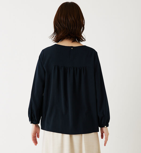 abahouse mavie「ジョーゼットワイドフリルブラウス」|シャツ・ブラウス|