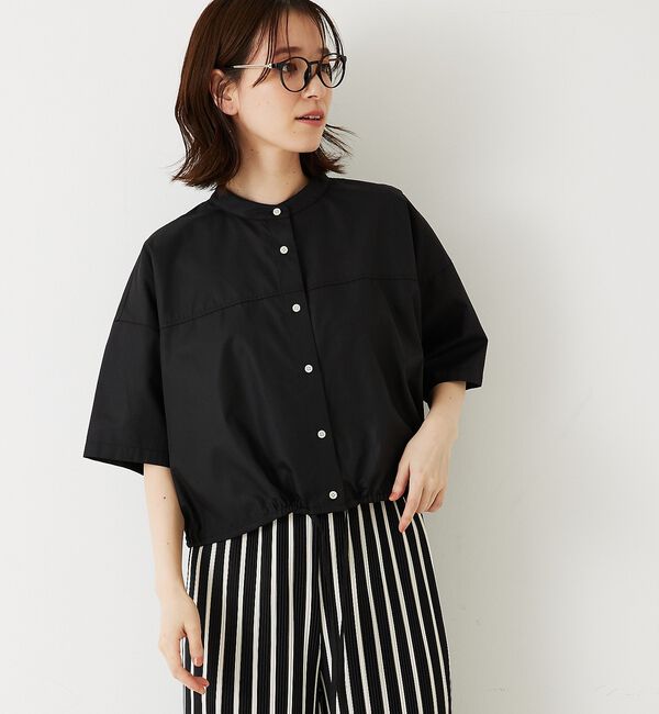 abahouse mavie「ドロストショートシャツ」|シャツ・ブラウス|