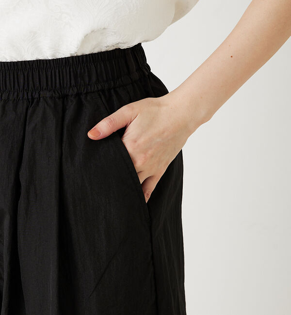 abahouse mavie「シャイニータフタワイドテーパードパンツ」|その他|