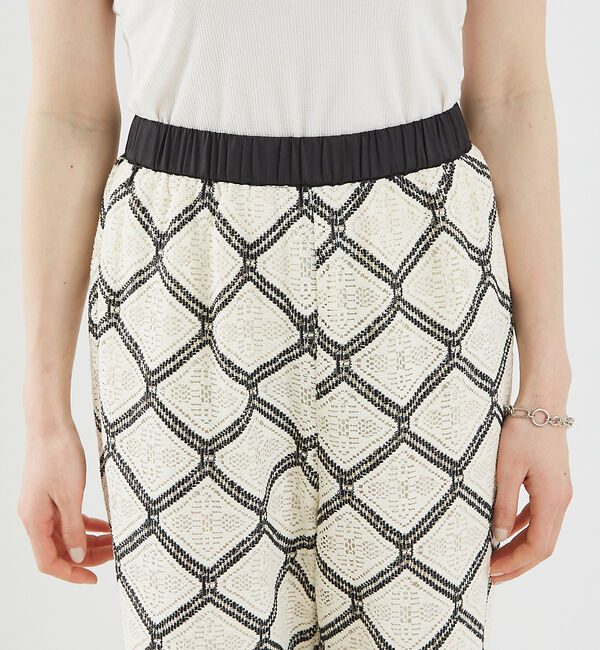 abahouse mavie「レースイージーストレートパンツ」|その他|