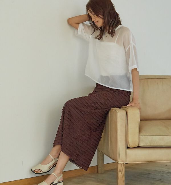 abahouse mavie「フリルティアードスカート」|スカート|