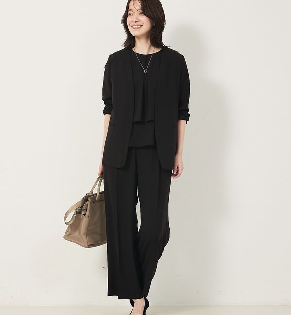 abahouse mavie「【エニデイカセット・サマー】ジョーゼットタックフレアーブラウス」|シャツ・ブラウス|