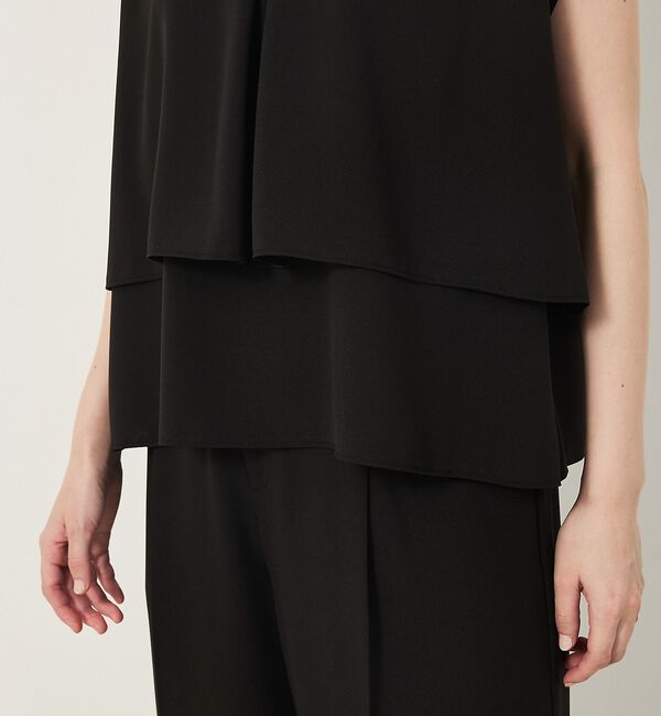 abahouse mavie「【エニデイカセット・サマー】ジョーゼットタックフレアーブラウス」|シャツ・ブラウス|