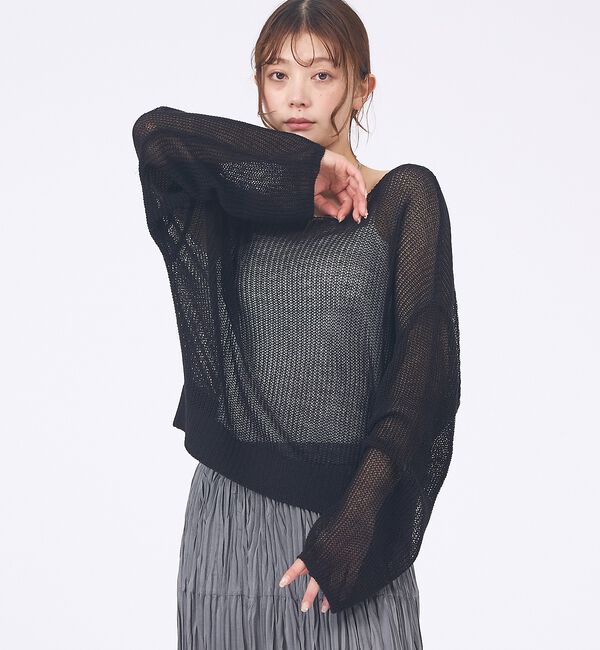 abahouse mavie「【主役級】シアーニットプルオーバー」|ニット・セーター|