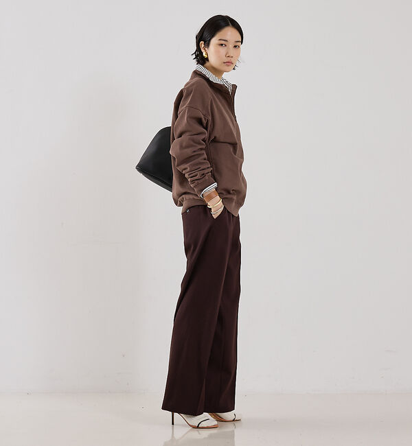 The Store by C' 「【Sporty&Rich】NY Crest Embroidered Quarte」|スウェット・ジャージ|