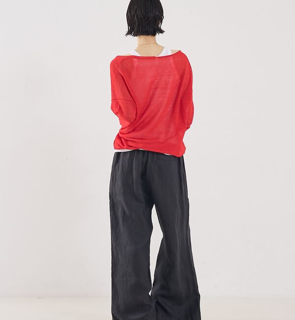 The Store by C' 「【COCUCA】リネンVネックニット」|ニット・セーター|