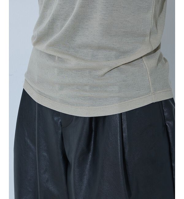 NOMINE「ダブルスリーブ シアー ロンT」|Tシャツ・カットソー|