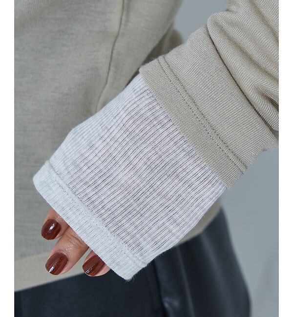 NOMINE「ダブルスリーブ シアー ロンT」|Tシャツ・カットソー|