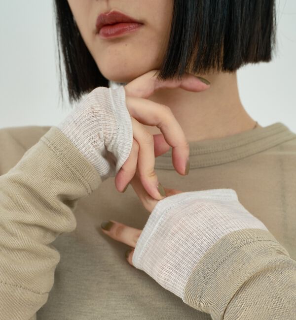 NOMINE「ダブルスリーブ シアー ロンT」|Tシャツ・カットソー|