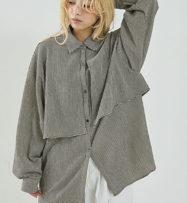 NOMINE「【ユニセックス】ロングヨーク オーバーサイズ シャツ」|シャツ・ブラウス|