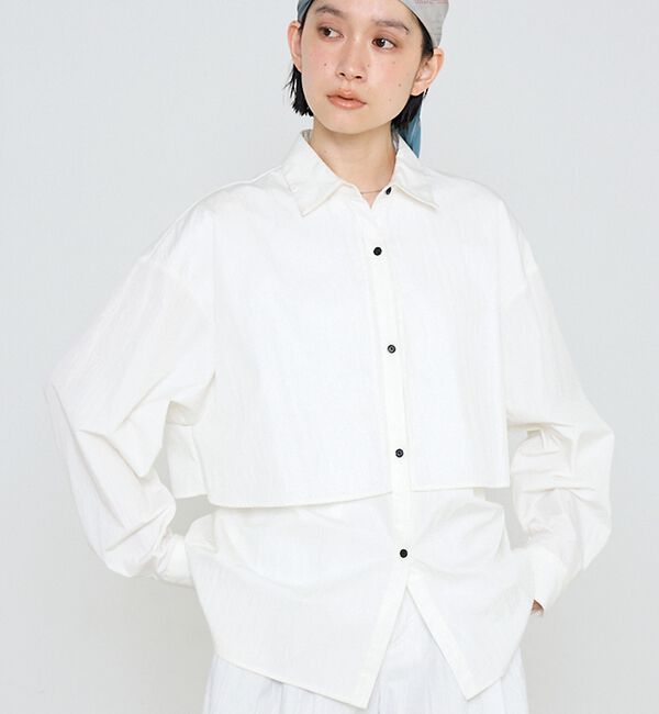 NOMINE「【ユニセックス】ロングヨーク オーバーサイズ シャツ」|シャツ・ブラウス|