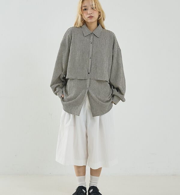 NOMINE「【ユニセックス】ロングヨーク オーバーサイズ シャツ」|シャツ・ブラウス|