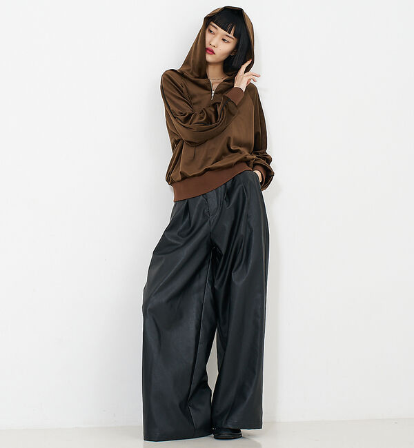 NOMINE「【セットアップ】タックワイドパンツ」|その他|