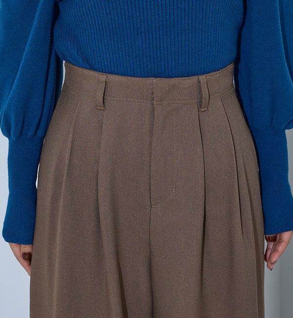 NOMINE「【セットアップ】タックワイドパンツ」|その他|