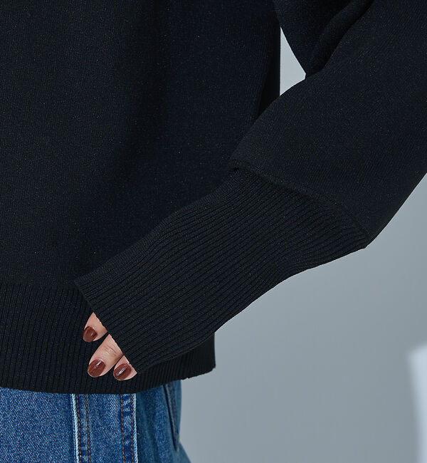 NOMINE「プレーティングニット プルオーバー（ラメ混・無地）」|ニット・セーター|