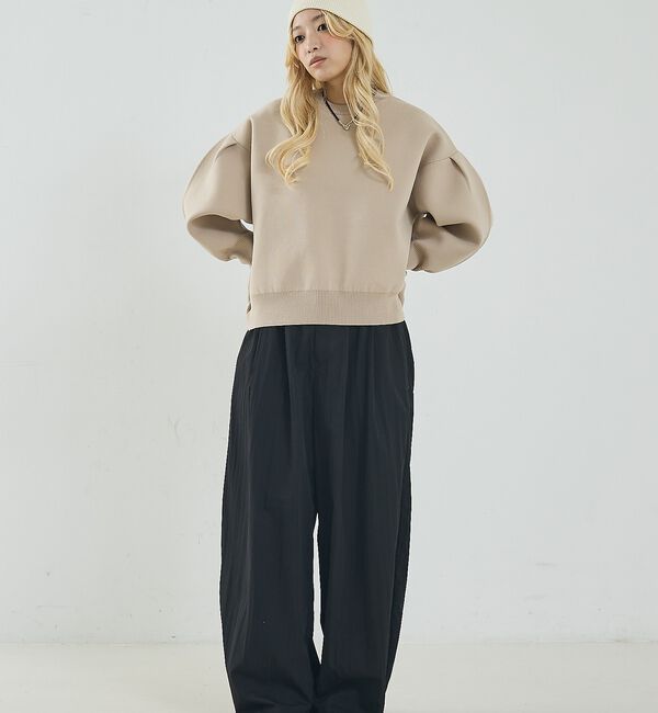 NOMINE「プレーティングニット プルオーバー（ラメ混・無地）」|ニット・セーター|