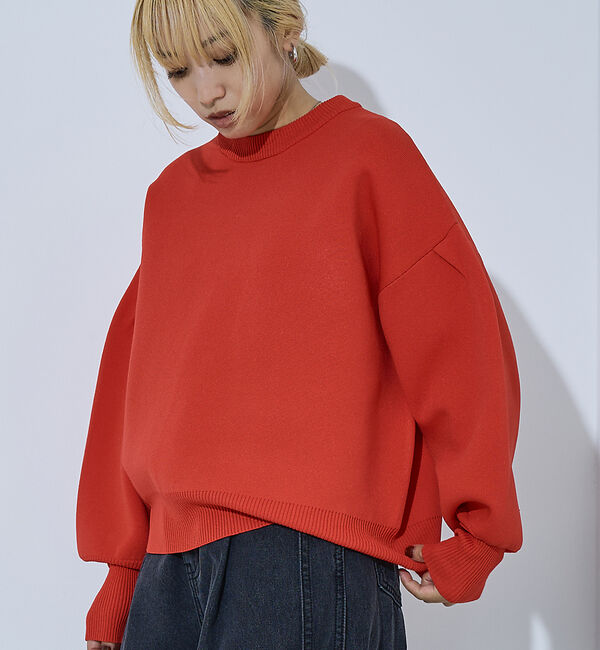 NOMINE「プレーティングニット プルオーバー（ラメ混・無地）」|ニット・セーター|