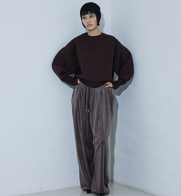 NOMINE「プレーティングニット プルオーバー（ラメ混・無地）」|ニット・セーター|