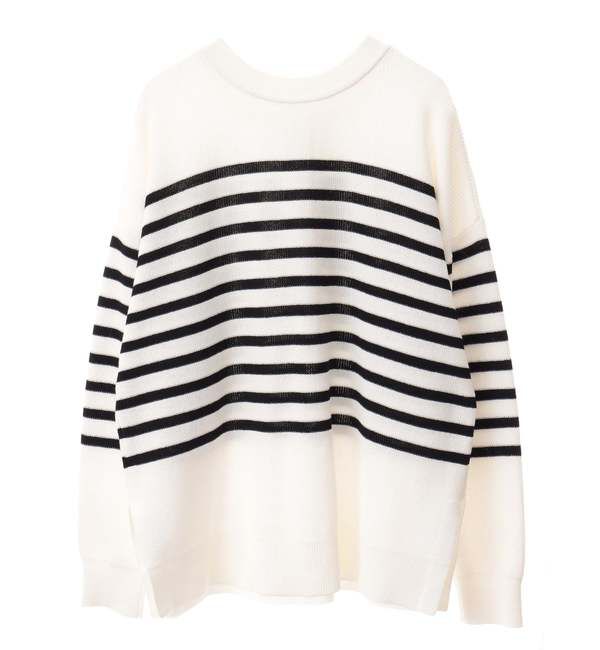 TIARA「ヘンリーネック片畦ニット」|ニット・セーター|