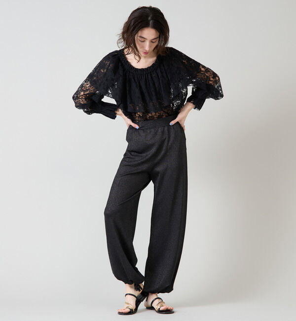 Liesse「ラメニットパンツ」|その他|