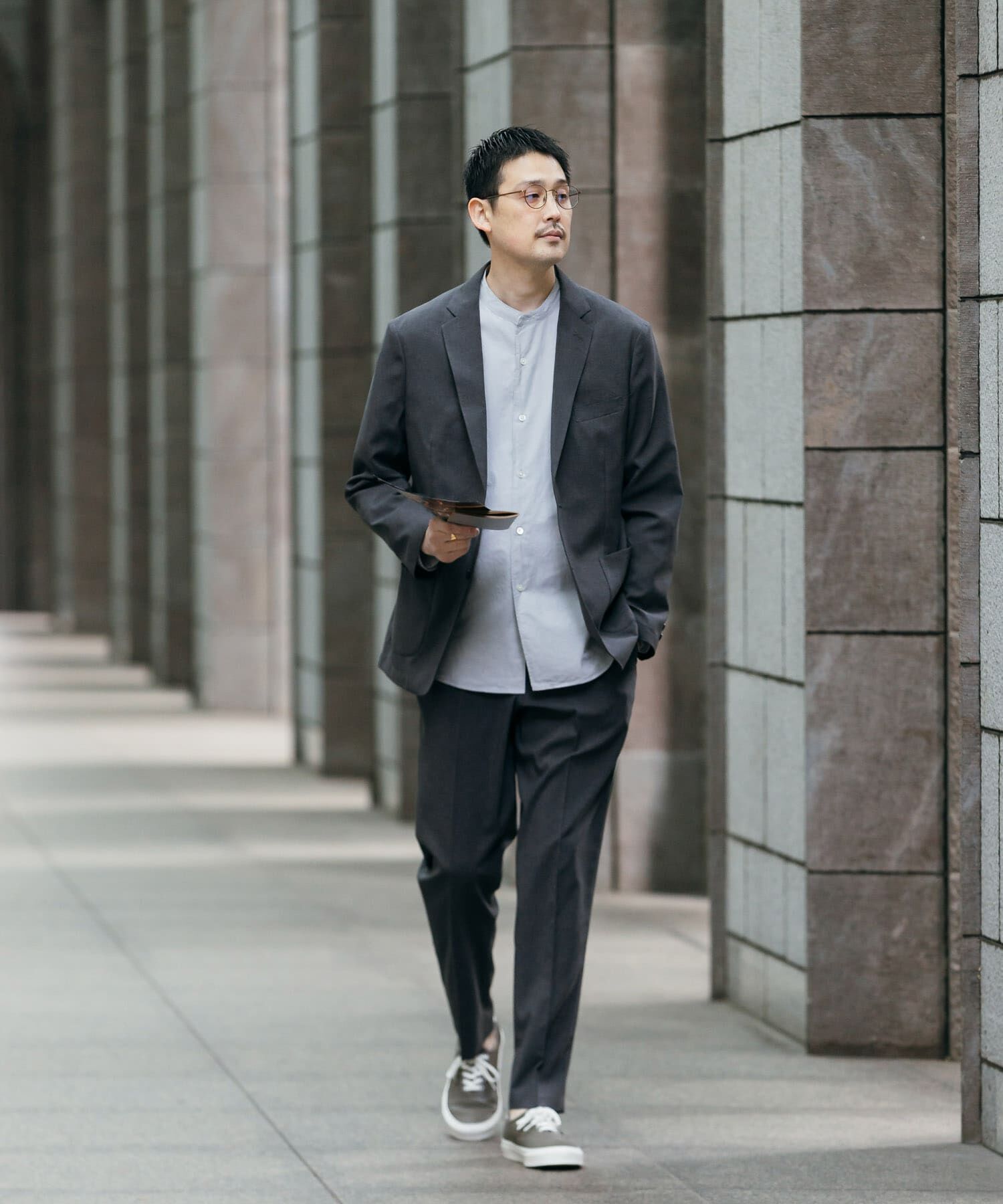 URBAN RESEARCH DOORS「LIFE STYLE TAILOR　リネンライクコンフォータブルパンツ」|スラックス|