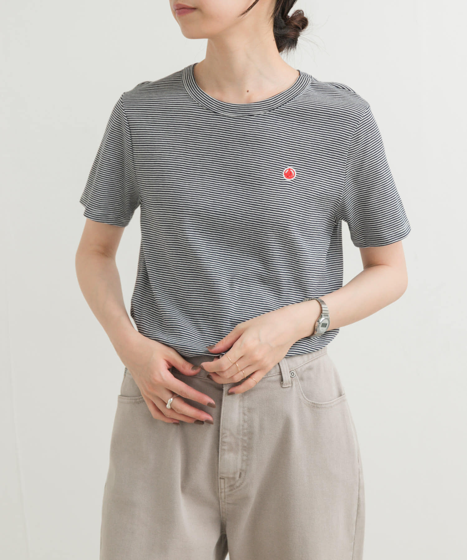 URBAN RESEARCH DOORS「『別注』PETIT BATEAU&times;DOORS　embroideryt-shirts」|Tシャツ・カットソー|