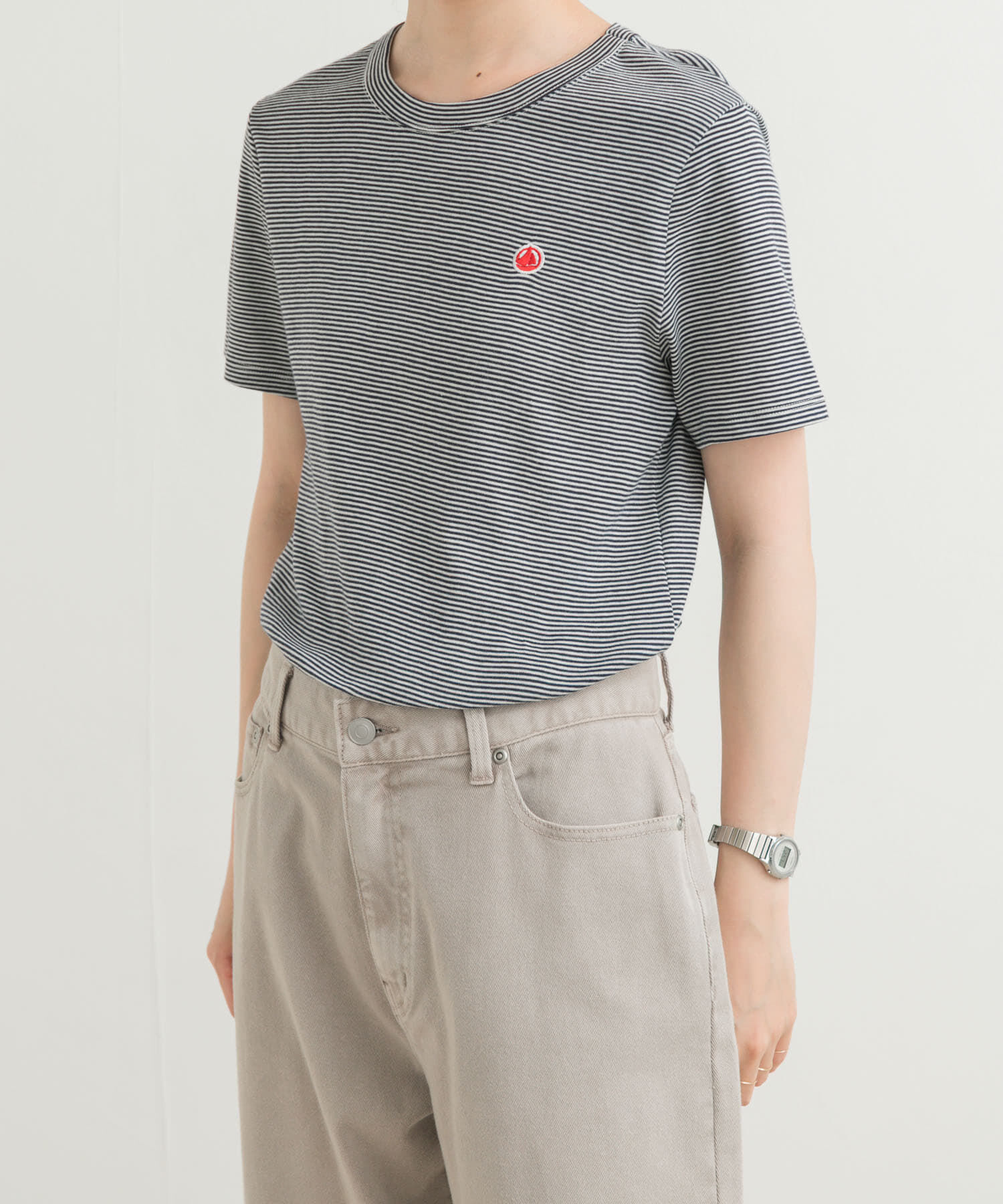 URBAN RESEARCH DOORS「『別注』PETIT BATEAU&times;DOORS　embroideryt-shirts」|Tシャツ・カットソー|