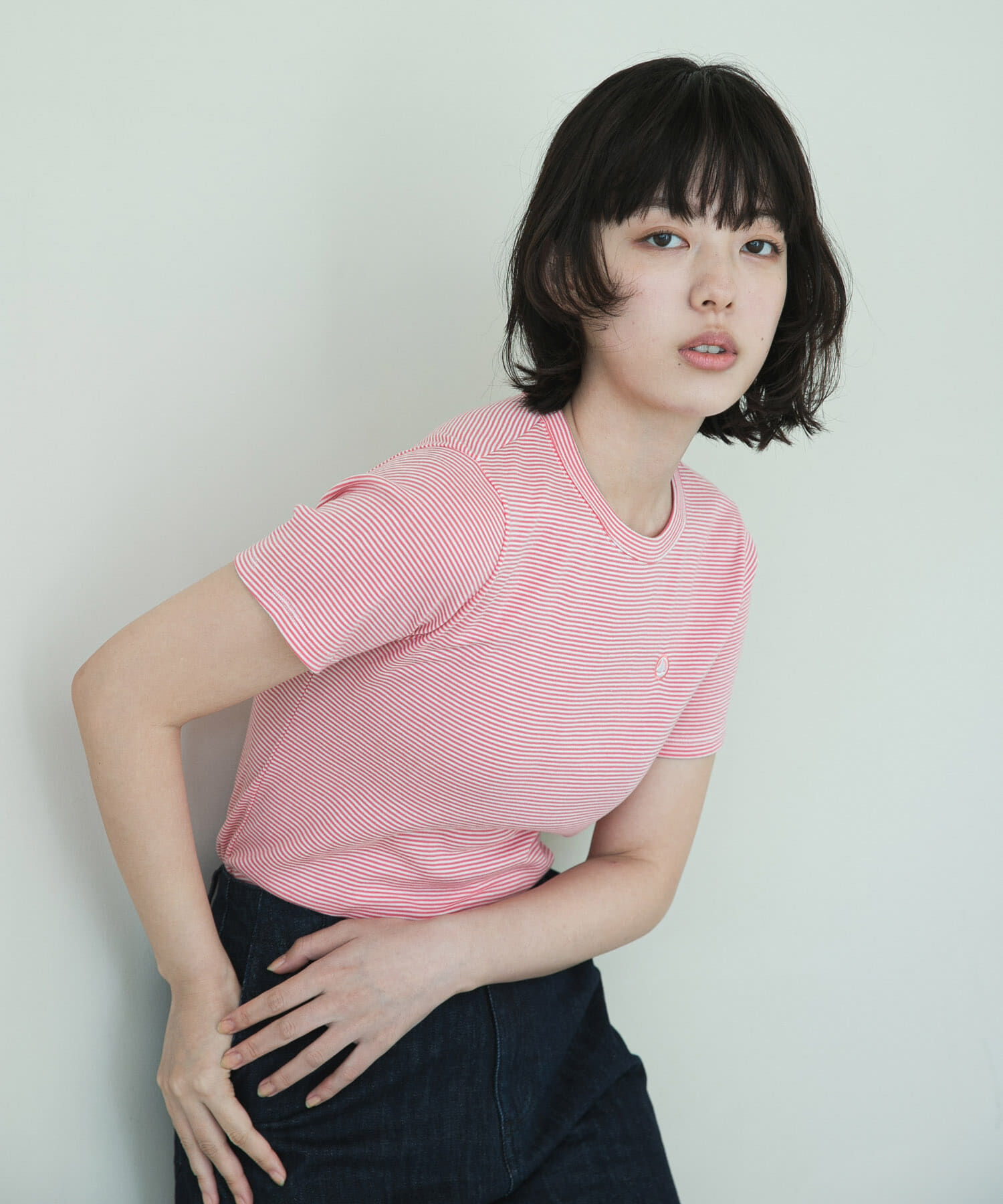 URBAN RESEARCH DOORS「『別注』PETIT BATEAU&times;DOORS　embroideryt-shirts」|Tシャツ・カットソー|