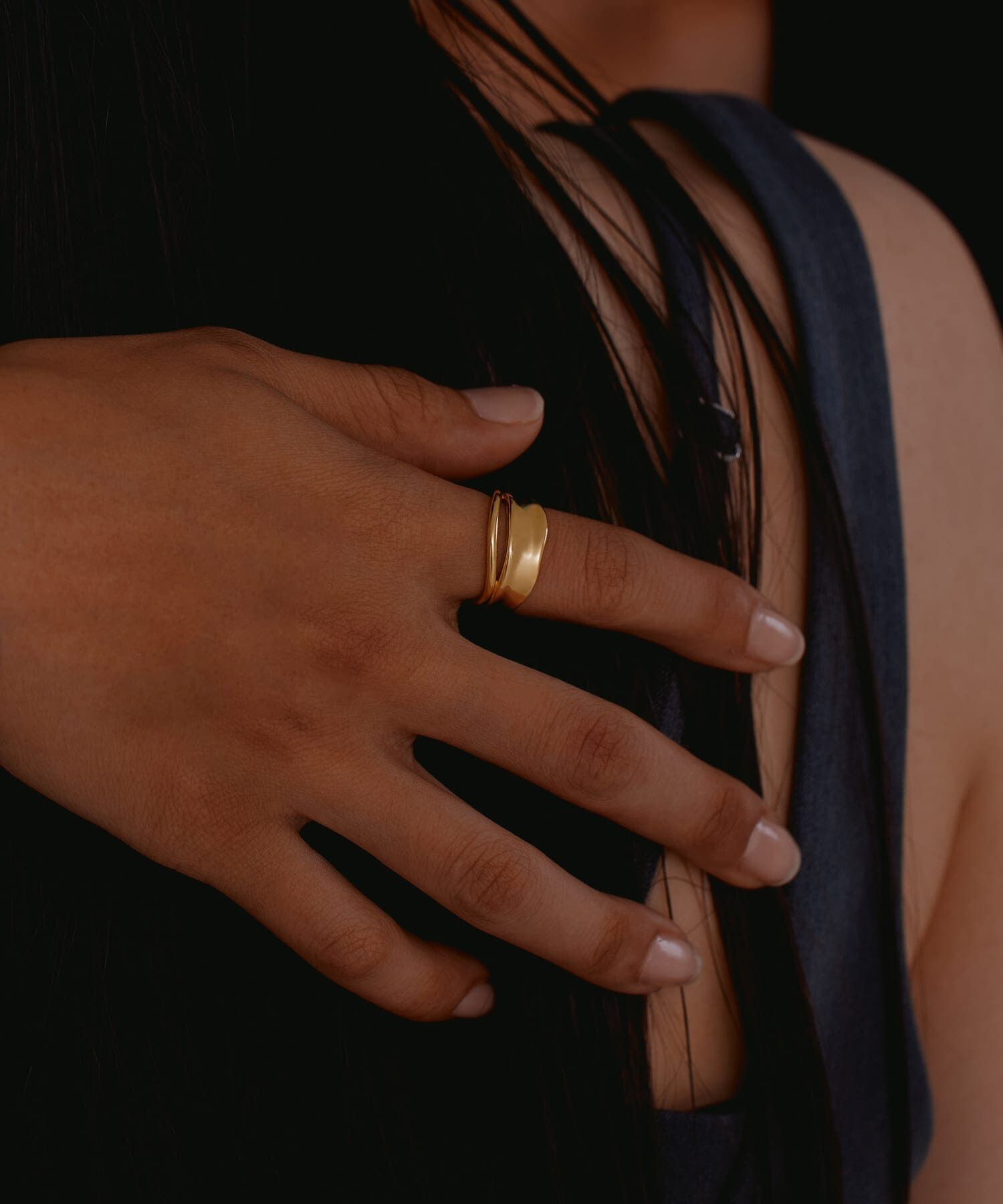 SMELLY「SMELLY so&rsquo;　double line ring」|リング|