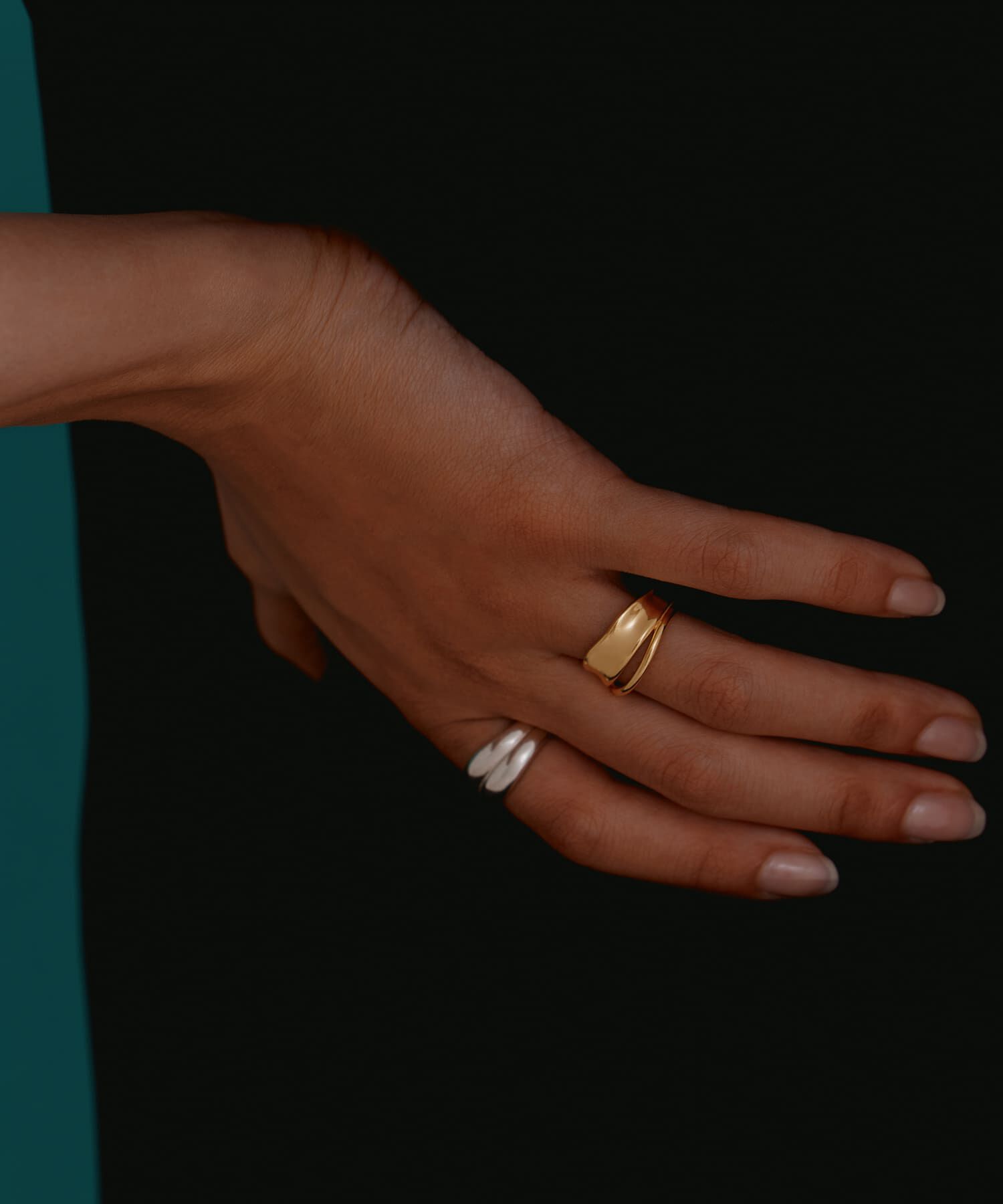 SMELLY「SMELLY so&rsquo;　double line ring」|リング|