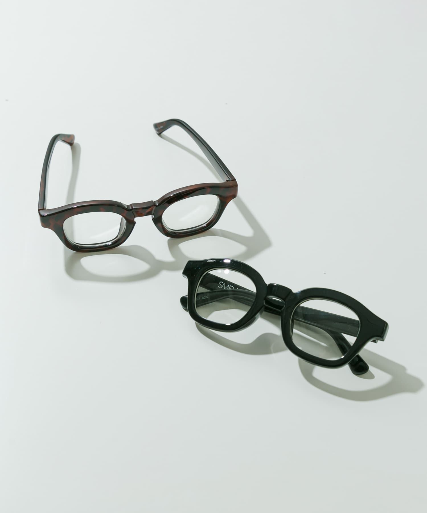 SMELLY「ワイドフレームダテメガネ」|メガネ|