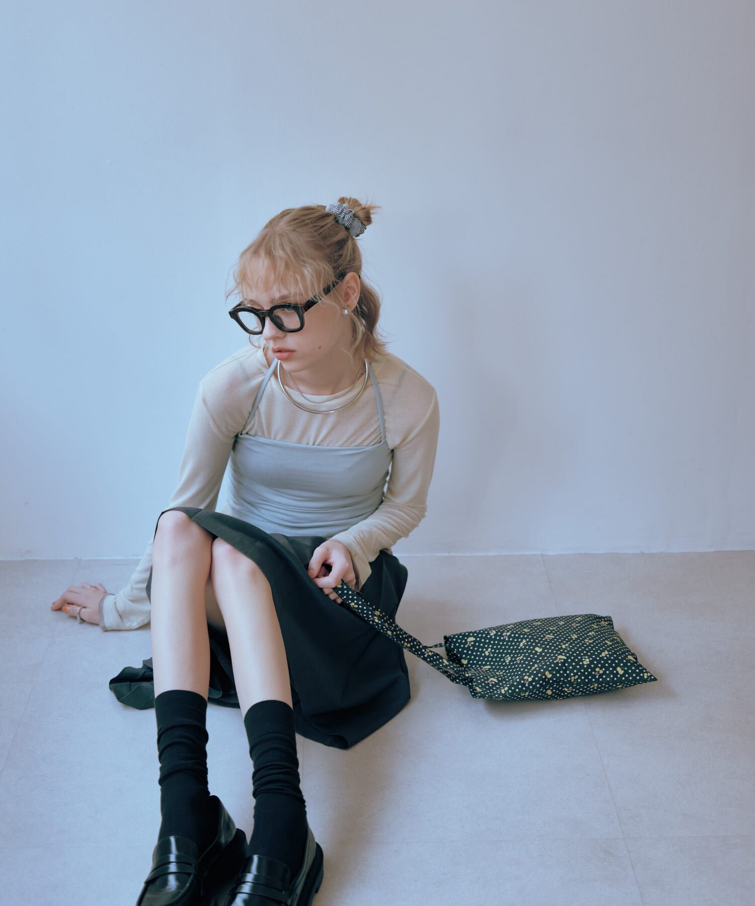 SMELLY「ワイドフレームダテメガネ」|メガネ|