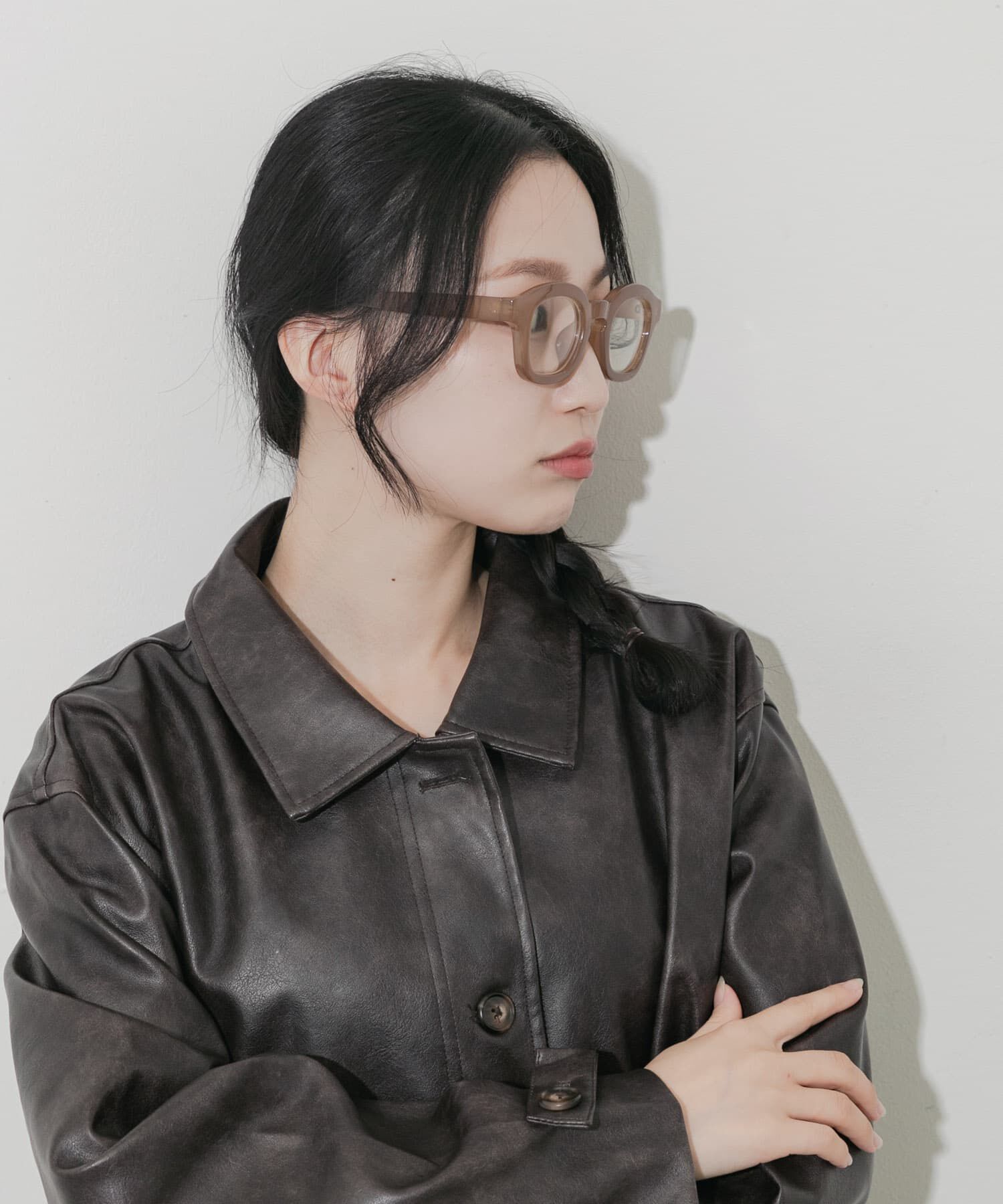 SMELLY「ワイドフレームダテメガネ」|メガネ|