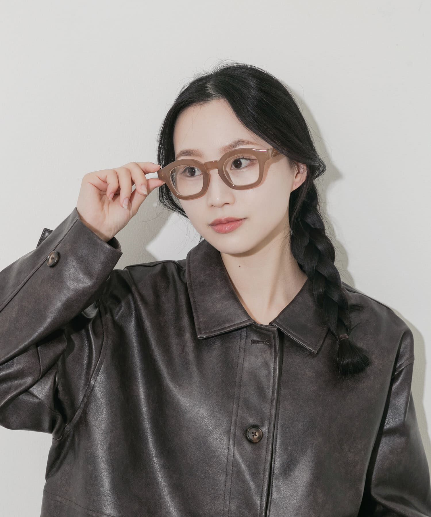 SMELLY「ワイドフレームダテメガネ」|メガネ|