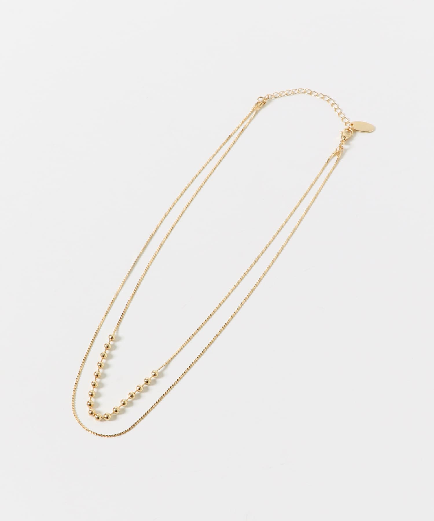 SMELLY「ボールチェーンキリカエレイヤードネックレス」|ネックレス|