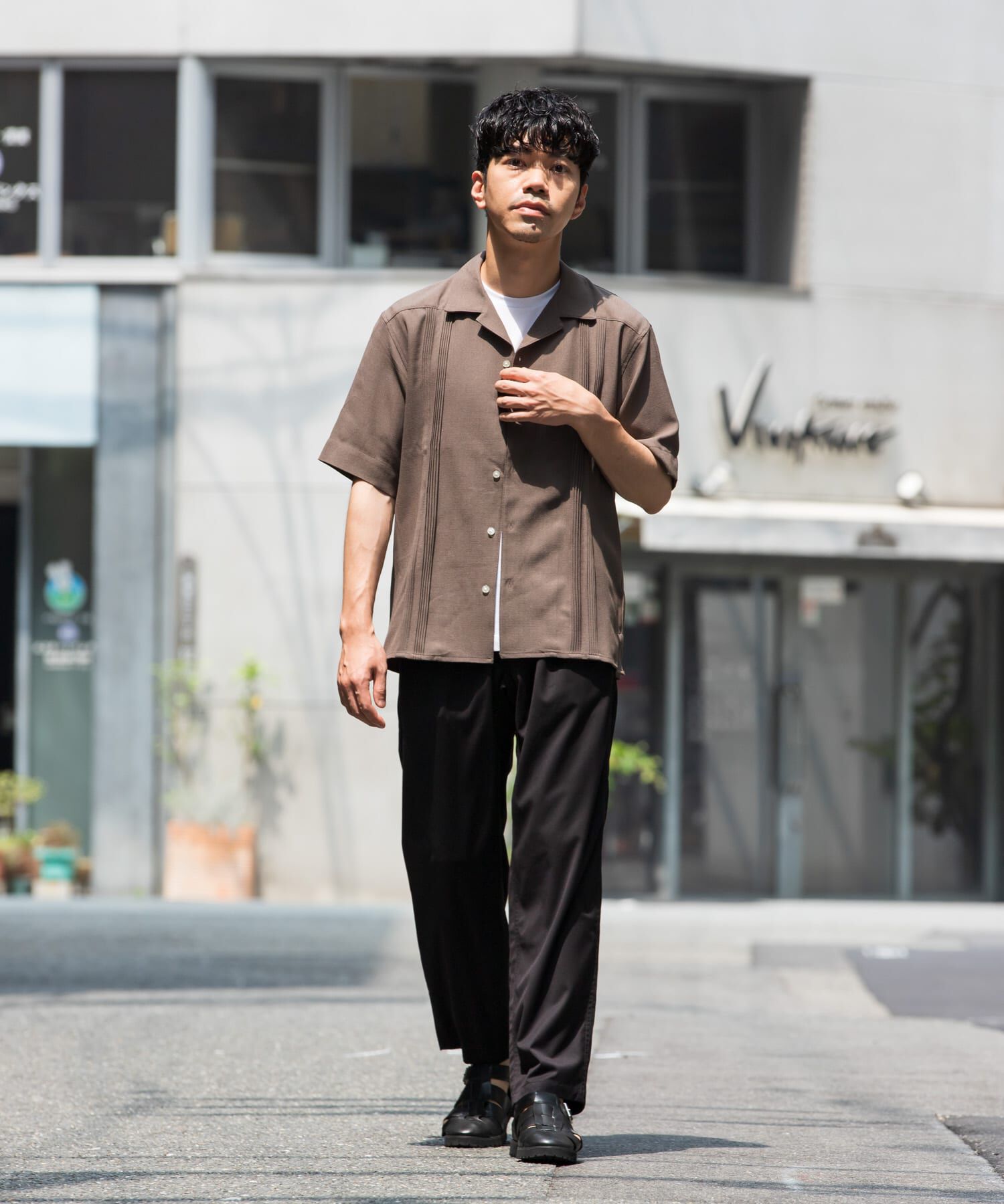 URBAN RESEARCH ROSSO「『WEB限定』『XLサイズあり』ウォッシャブルドライタッチ半袖シャツ」|シャツ・ブラウス|