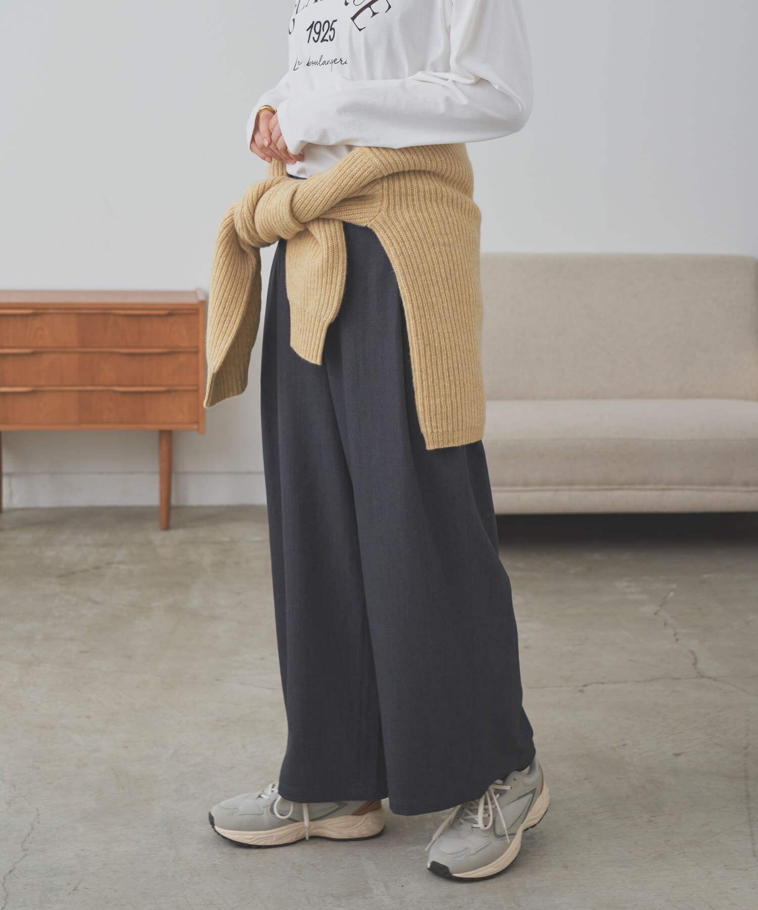 URBAN RESEARCH DOORS「『仁村紗和さん着用』『UR TECH』完声9分丈ワイドパンツ」|その他|