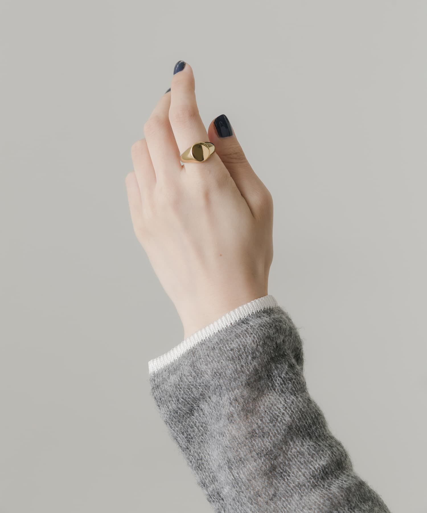 SMELLY「ステンレスサークルシグネットリング」|リング|