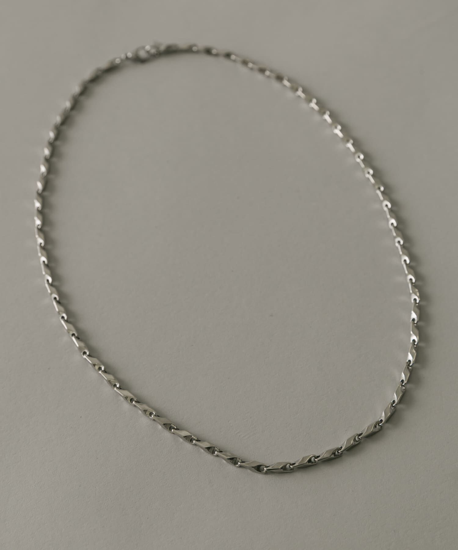 SMELLY「ステンレスツイストデザインチェーンネックレス」|ネックレス|