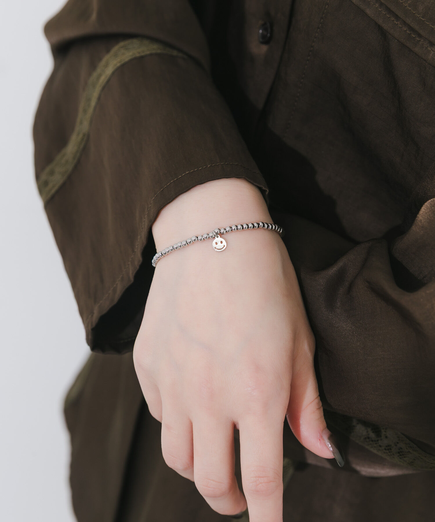 SMELLY「ステンレスチャームビーズブレスレット」|ブレスレット・バングル|