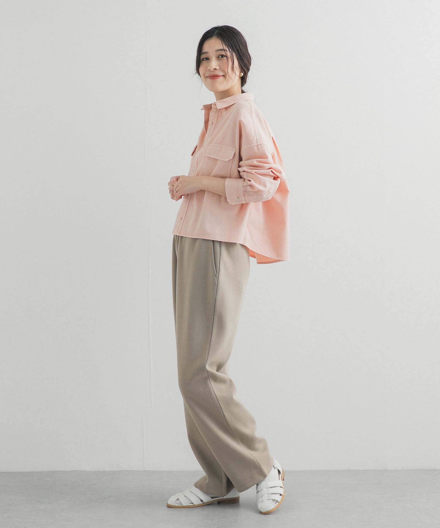 URBAN RESEARCH DOORS「デニムショート丈シャツ」|シャツ・ブラウス|