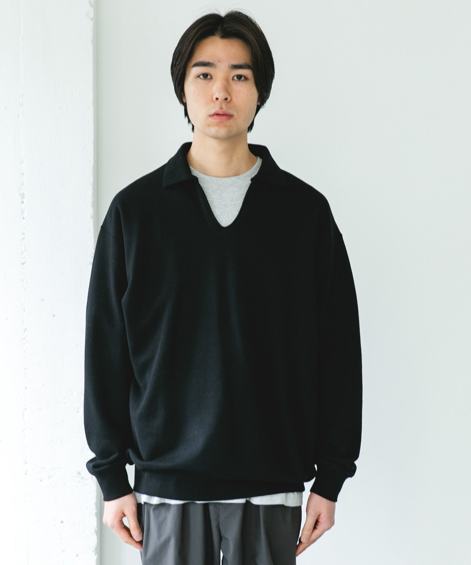 URBAN RESEARCH DOORS「TOMPKINS裏毛 スキッパースウェット」|スウェット・ジャージ|