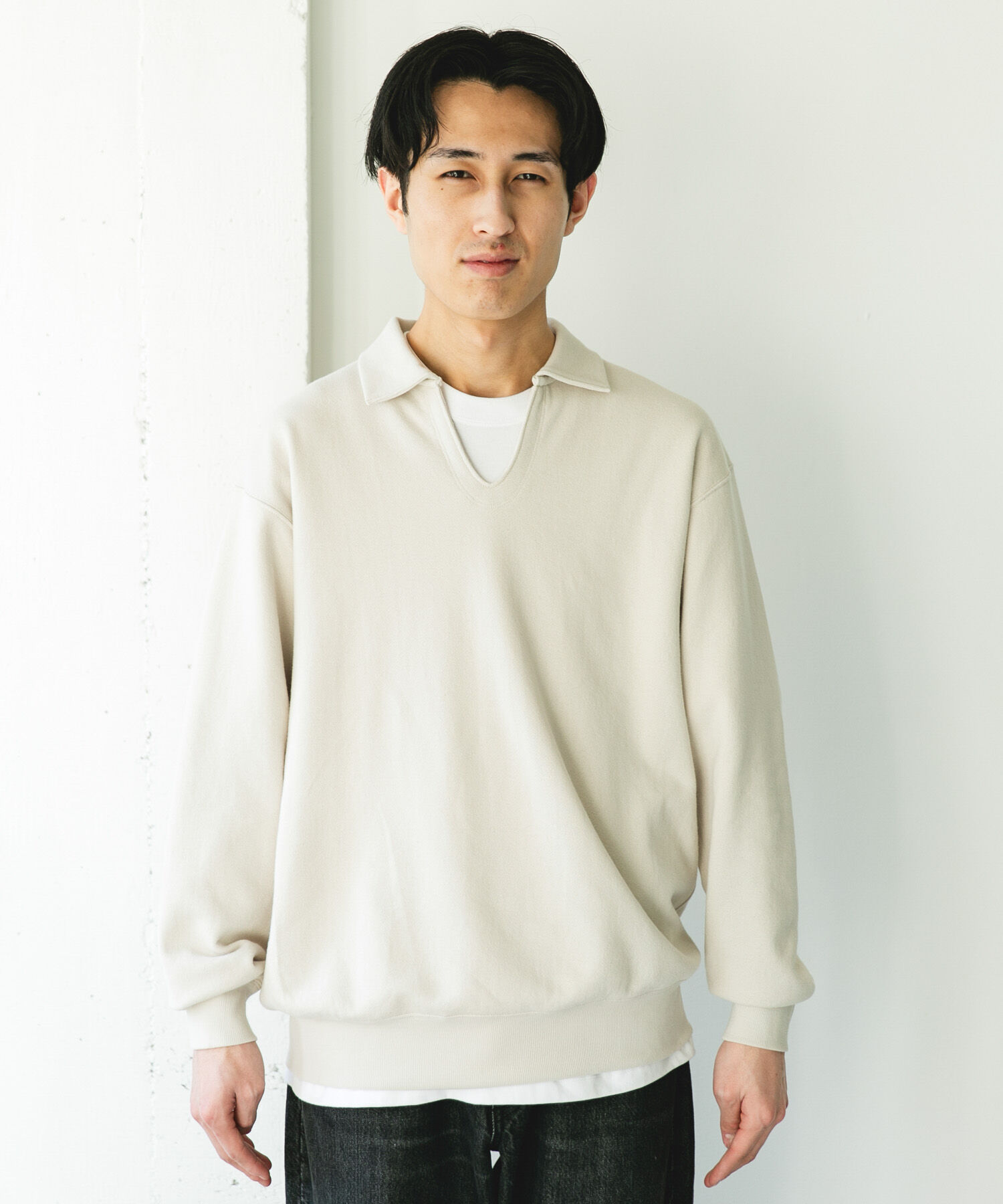 URBAN RESEARCH DOORS「TOMPKINS裏毛 スキッパースウェット」|スウェット・ジャージ|